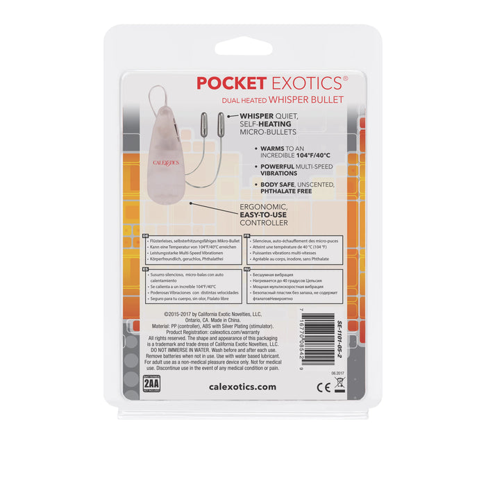 Pocket Exotics Dual Heated Whisper Bullets