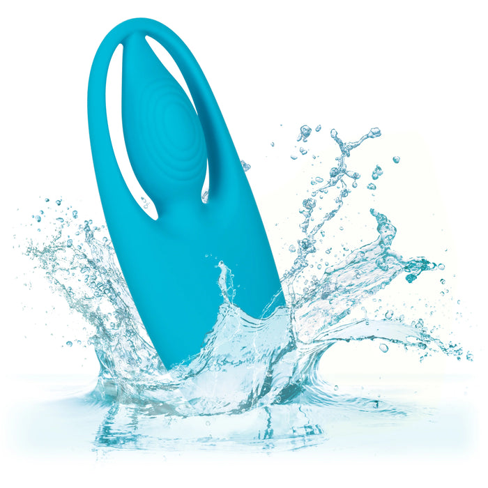 Neon Vibes The Orgasm Vibe Rechargeable Silicone Finger Vibrator - Blue
