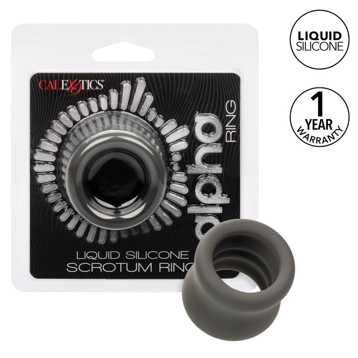 Alpha Liquid Silicone Scrotum Ring - Gray