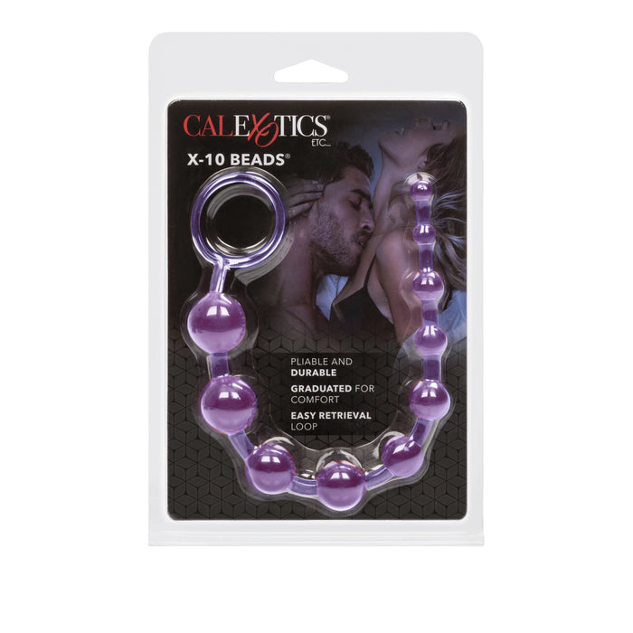 X 10 Anal Beads - Purple