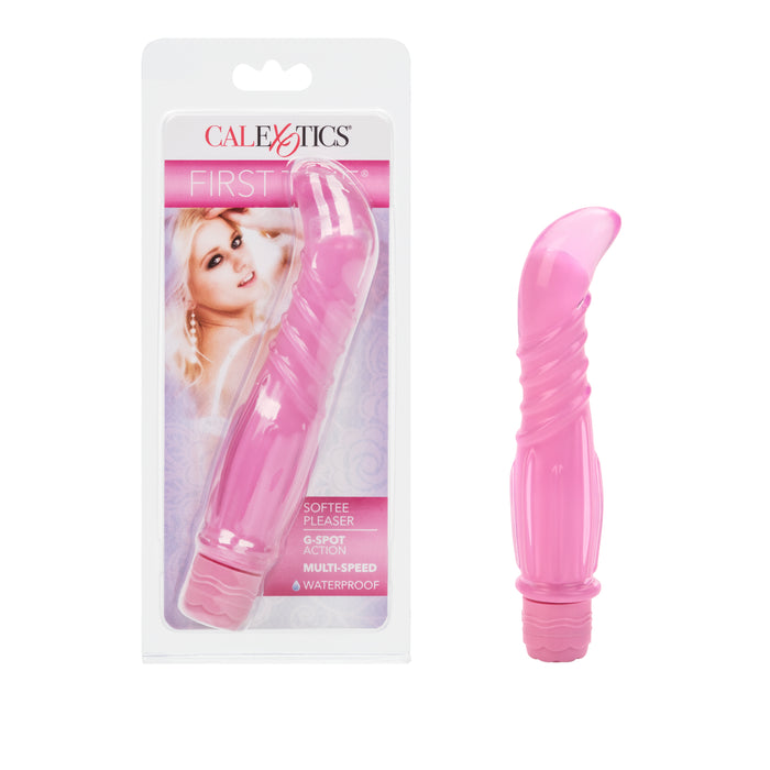 First Time Softee Pleaser Vibrator - Pink