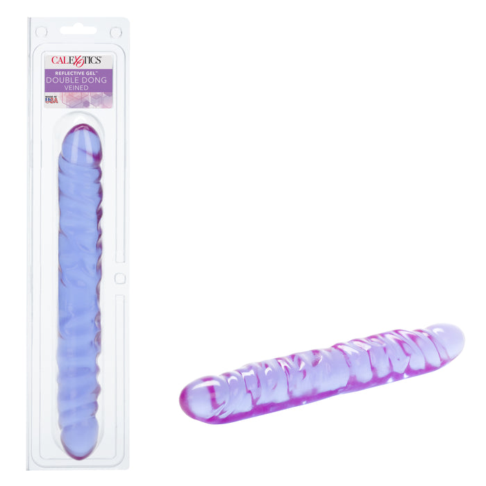 Veined Double Dong 12" - Purple