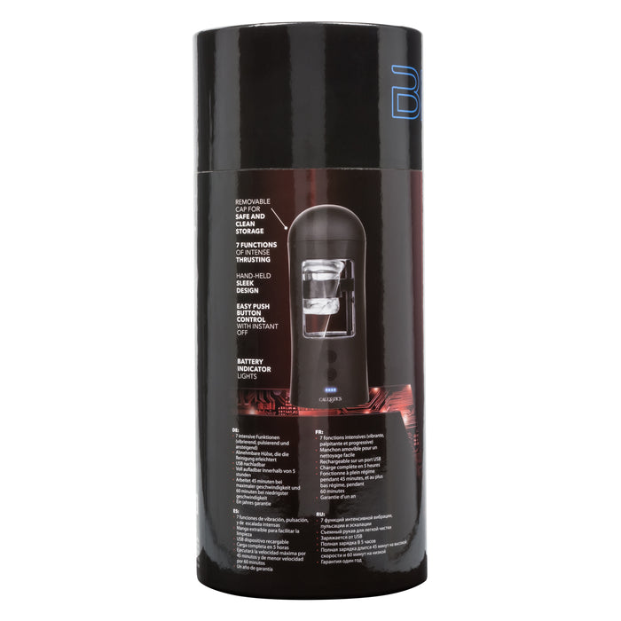 Bionic Power Stroking Rechargeable Anal Masturbator - Black