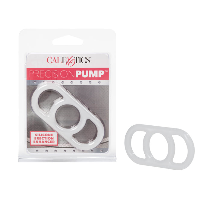 Precision Pump Erection Enhancer Silicone Cock Ring - Clear