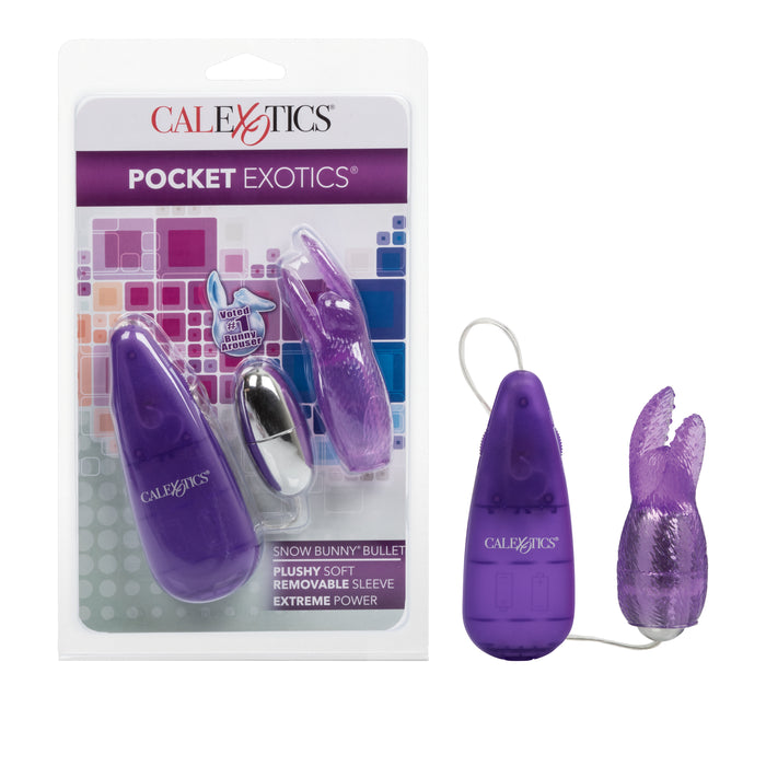 Pocket Exotics Snow Bunny Bullet 4in - Purple