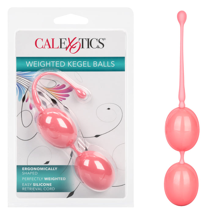 Weighted Kegel Balls Silicone with Retrieval Cord - Pink