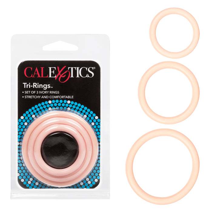 Tri Rings Natural Cockring Set Flesh