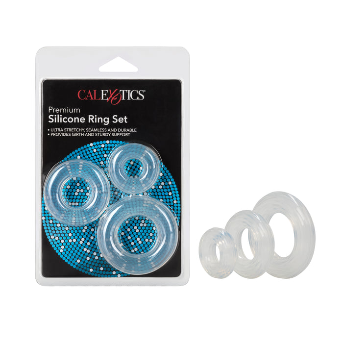 Calexotics Premium Silicone Ring Set Clear