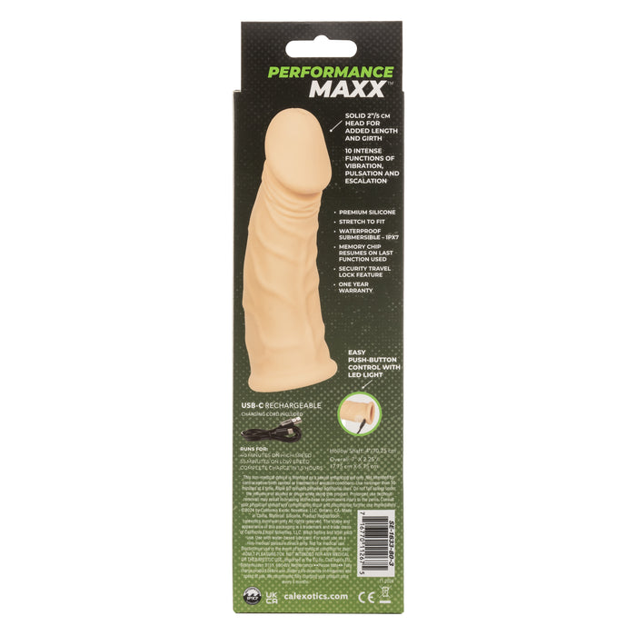 Performance Maxx™ Rechargeable Vibrating Extension 7" - Ivory