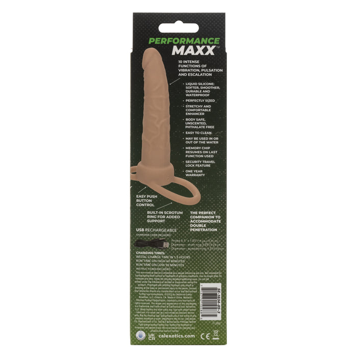 Performance Maxx Rechargeable Silicone Dual Penetrator - Vanilla