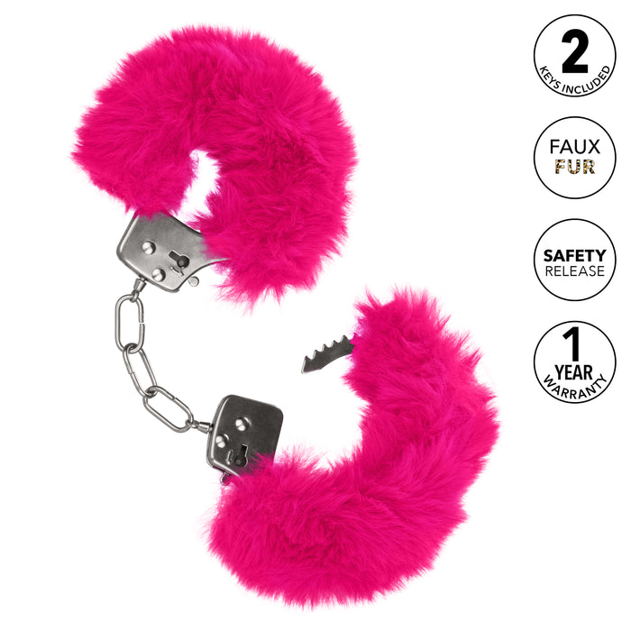 Ultra Fluffy Furry Cuffs - Pink