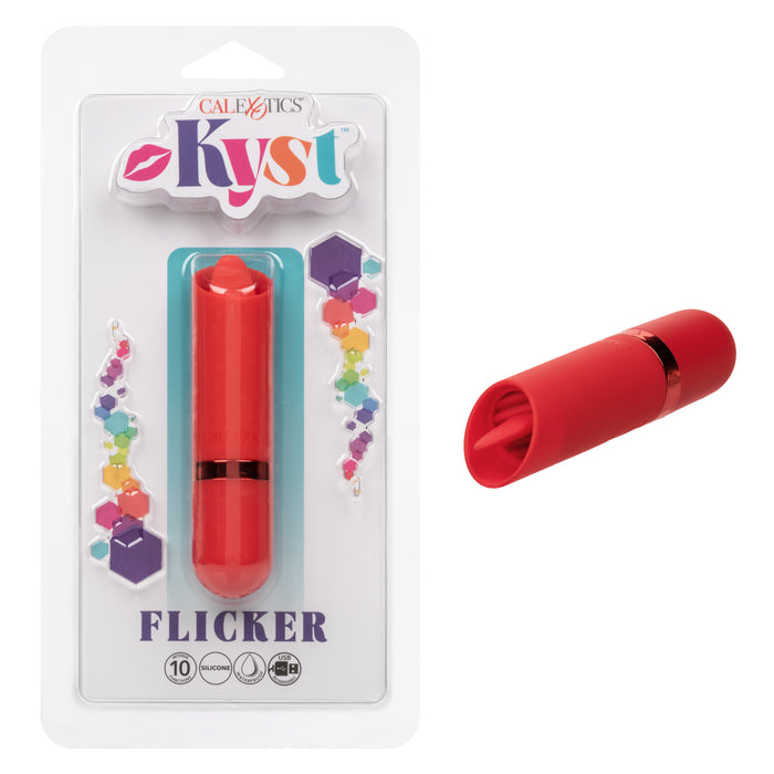 Kyst Rechargeable Silicone Tongue Clitoral Stimulator - Red