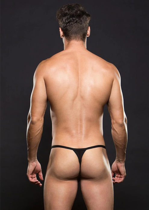 BLE077 2X Black Envy Mesh G-String
