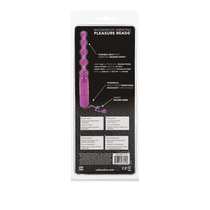 Vibrating Pleasure Beads Anal Beads - Purple