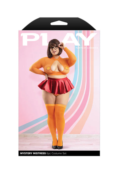 PL2413 Mystery Mistress 6pc Costume Set