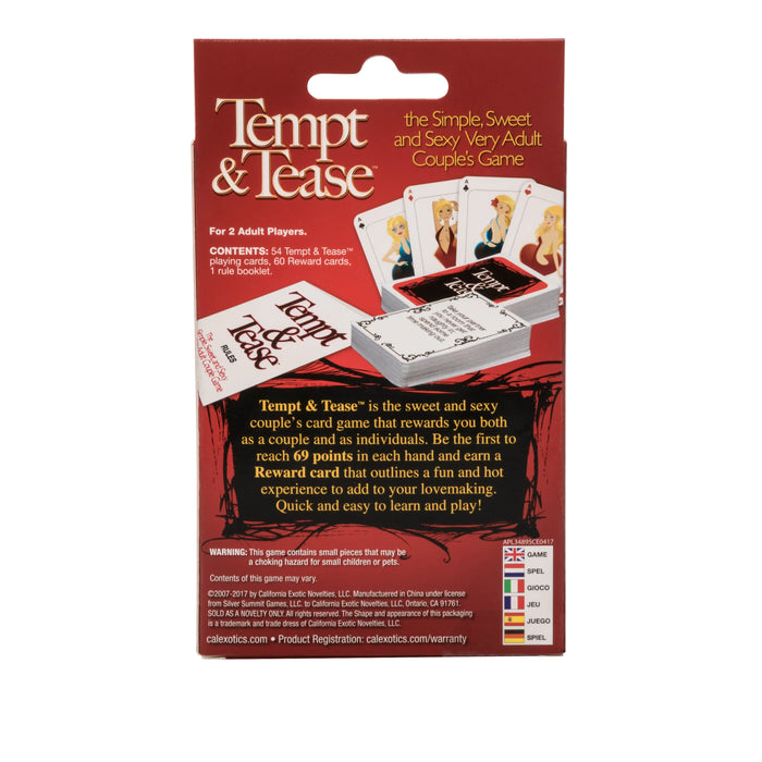 Tempt & Tease Couples Card Game