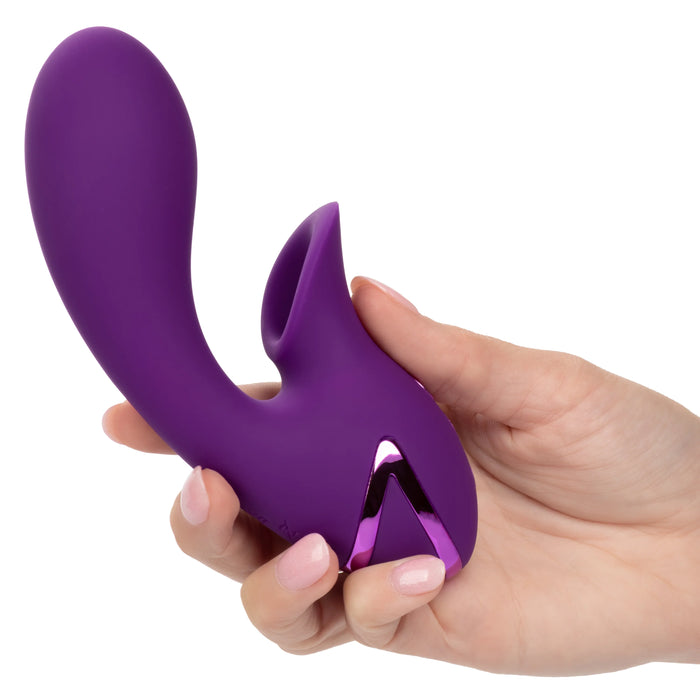 California Dreaming Huntington Beach Heartbreaker Rechargeable Silicone Stimulator - Purple