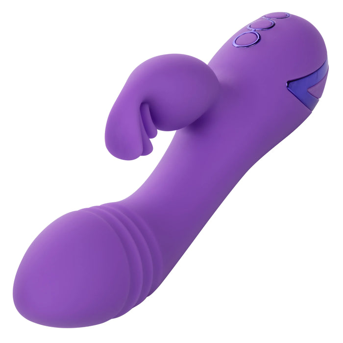California Dreaming West Coast Wave Rider Silicone Rechargeable Rabbit Vibrator - Purple