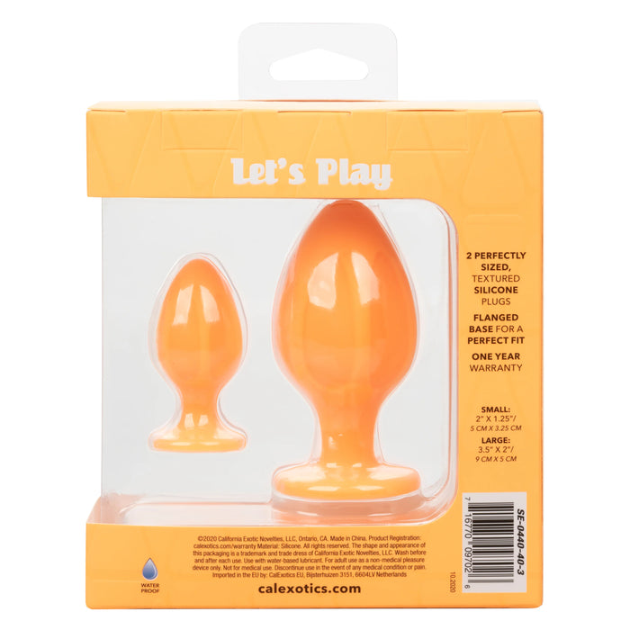 Cheeky- Orange Small and Large Plug Kit