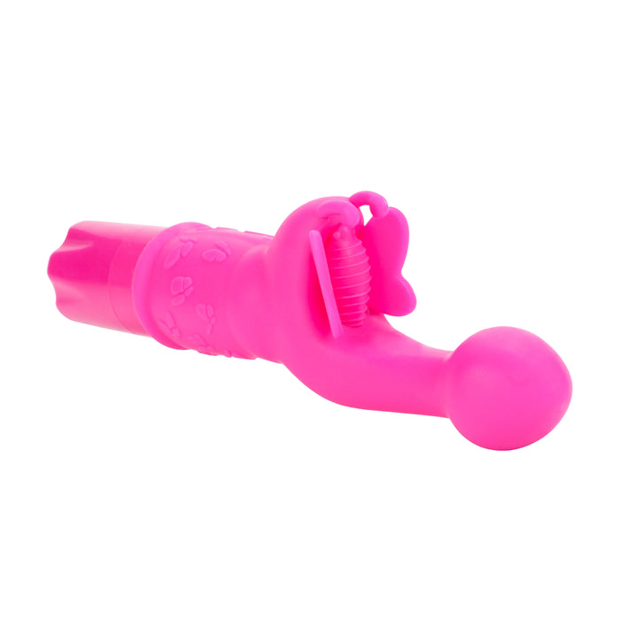 Butterfly Kiss Silicone Vibrator - Pink