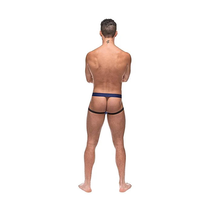 S/M Blue Diamond Mesh Jock