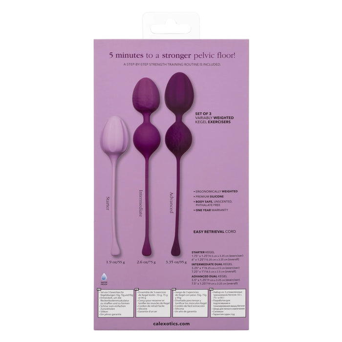 Kegel Training (3 piece) Set - Purple