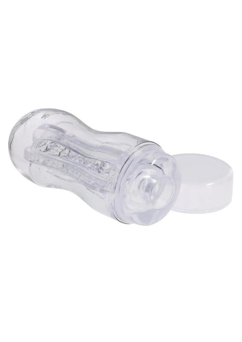 Selopa Stroke of Luck Masturbator with Vibrating C-Ring - Clear