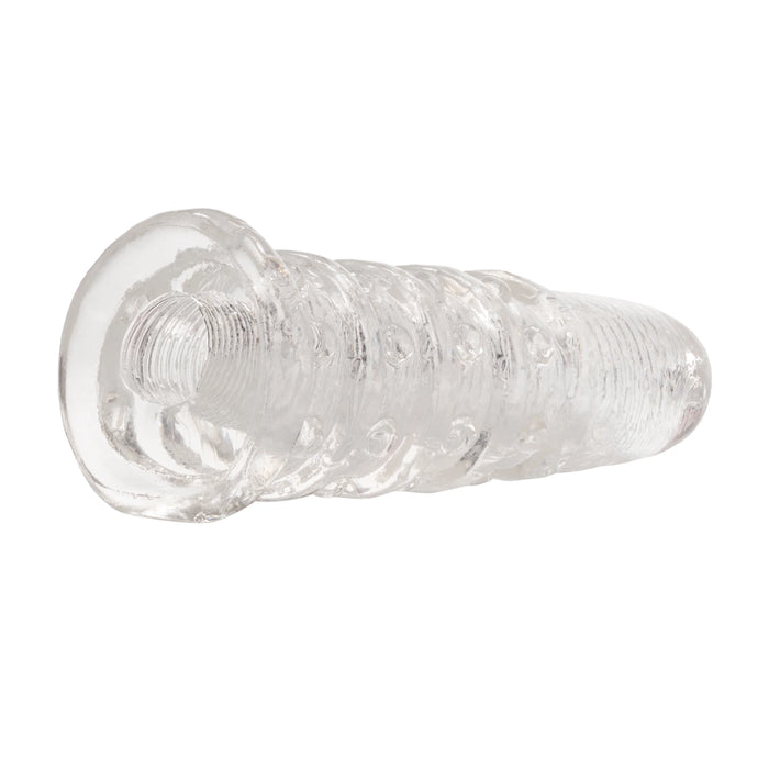Universal Stimulator Multi Purpose Sleeve And Masturbator Reversible 4.5 Inch Clear