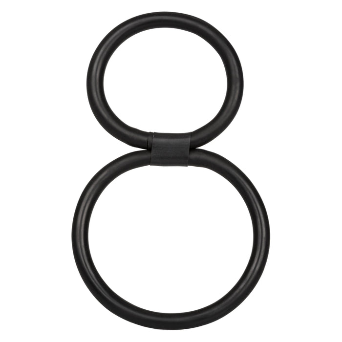 Quick Release Double Helix Cock Ring - Black