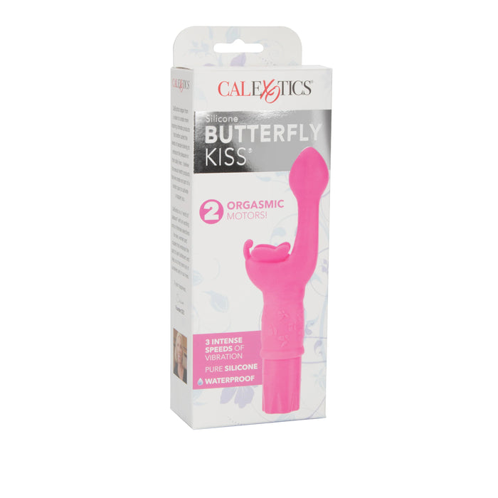 Butterfly Kiss Silicone Vibrator - Pink