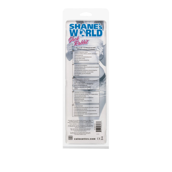 Shane's World Jack Rabbit Beaded Vibrator - Blue