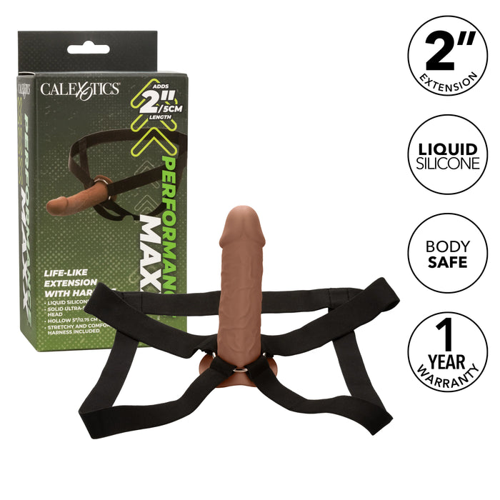 Performance Maxx Life-Like Extension with Harness - Chocolate