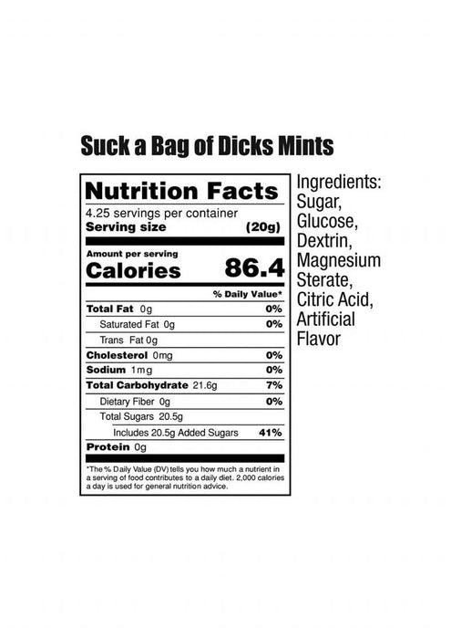Suck A Bag of Minty Dicks Single