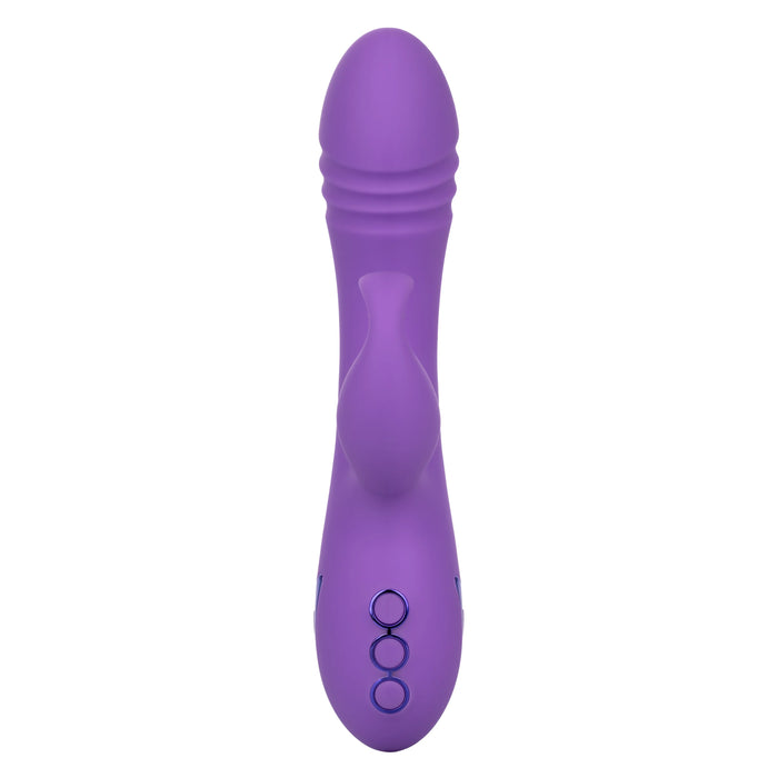 California Dreaming West Coast Wave Rider Silicone Rechargeable Rabbit Vibrator - Purple