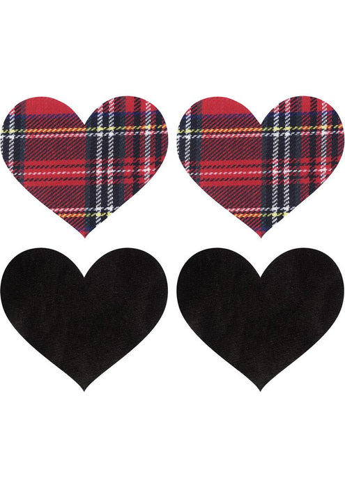 Schoolgirl Heart Pasties 2 Pairs