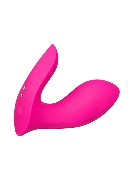 Lovense Flexer Rechargeable Silicone App-Controlled Panty Vibrator - Pink