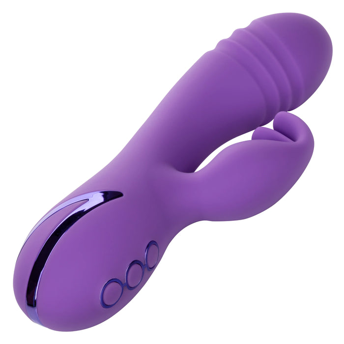 California Dreaming West Coast Wave Rider Silicone Rechargeable Rabbit Vibrator - Purple