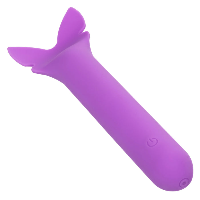 Bliss Liquid Silicone Flutter Rechargeable Clitoral Stimulator - Purple