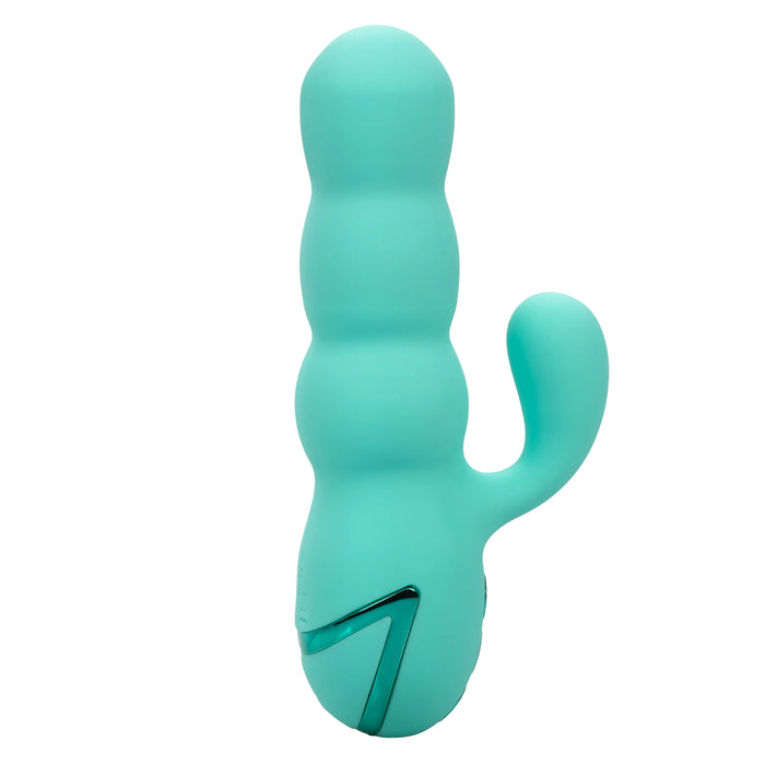California Dreaming Del Mar Rechargeable Silicone Dual Stimulator - Teal