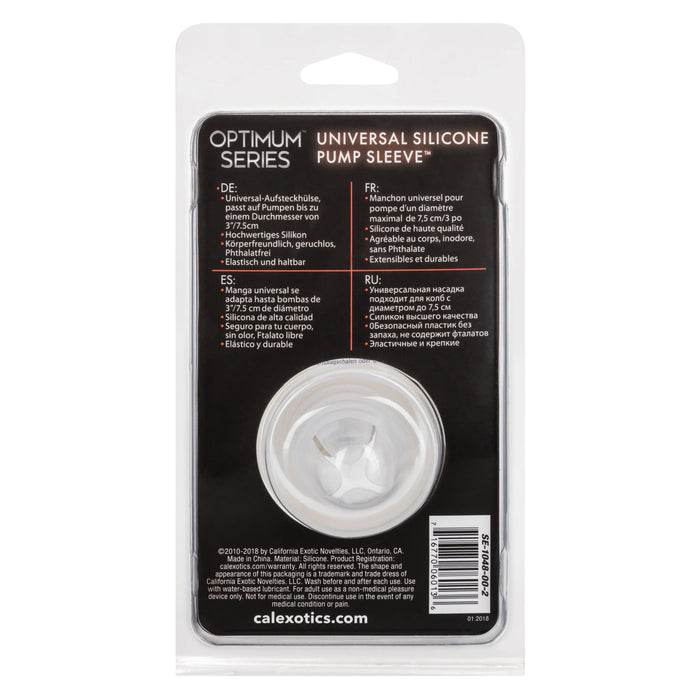 Optimum Series Universal Silicone Pump Sleeve - Clear