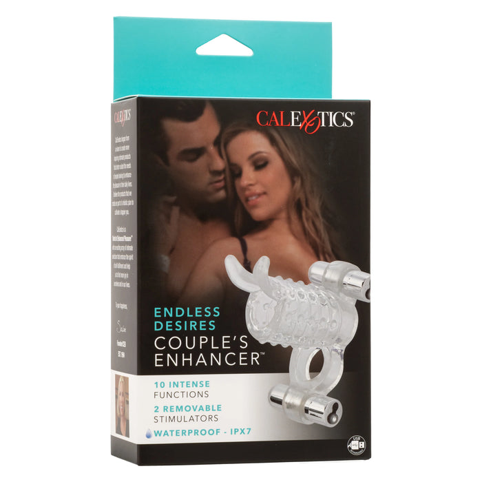 Endless Desires Couples Enhancer with Removable Bullets 4.25in - Clear