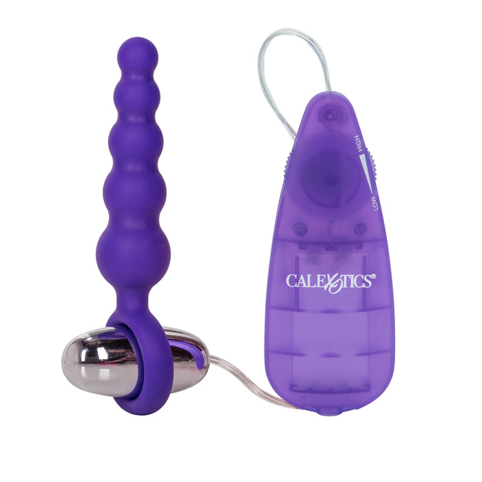Booty Call Booty Shaker Silicone Vibrating Butt Plug with Remote Control - Purple