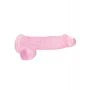 Shots RealRock Realistic Crystal Clear 6" Dildo w/Balls - Pink