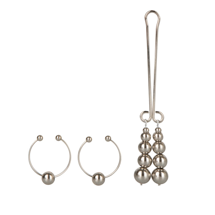 Intimate Play - Nipple and Clitoral Non-Piercing Body Jewelry - Silver