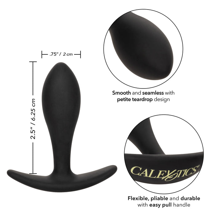 Boundless Teardrop Silicone Anal Plug - Black