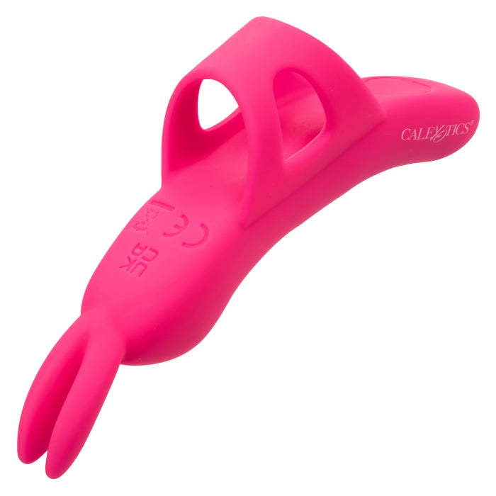 Neon Vibes The Flirty Vibe Rechargeable Silicone Finger Vibrator - Pink