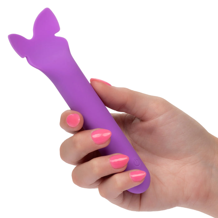 Bliss Liquid Silicone Flutter Rechargeable Clitoral Stimulator - Purple