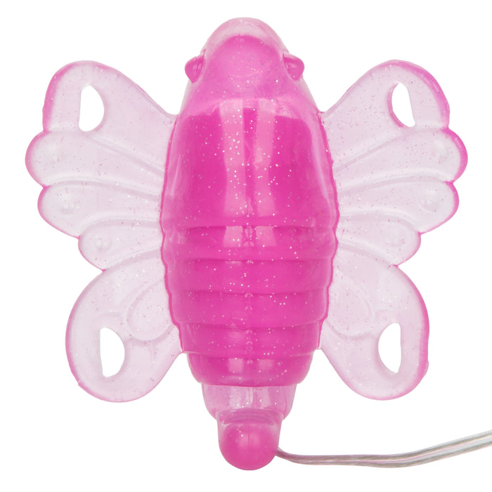 Venus Butterfly Strap-On with Remote Control - Pink