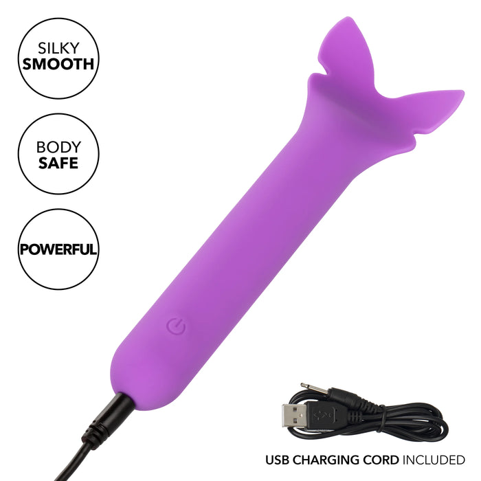 Bliss Liquid Silicone Flutter Rechargeable Clitoral Stimulator - Purple