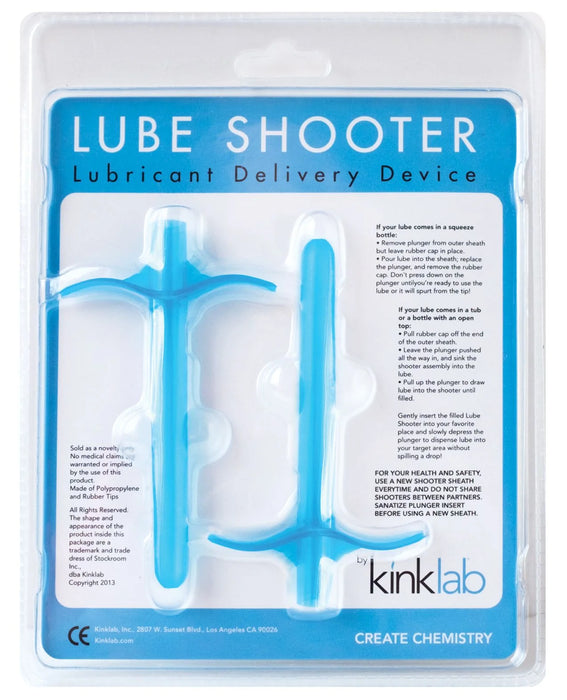 KinkLab Lube Shooter Blue (3pk)